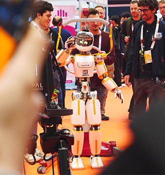 ergoCub humanoid robot at ICRA 2023